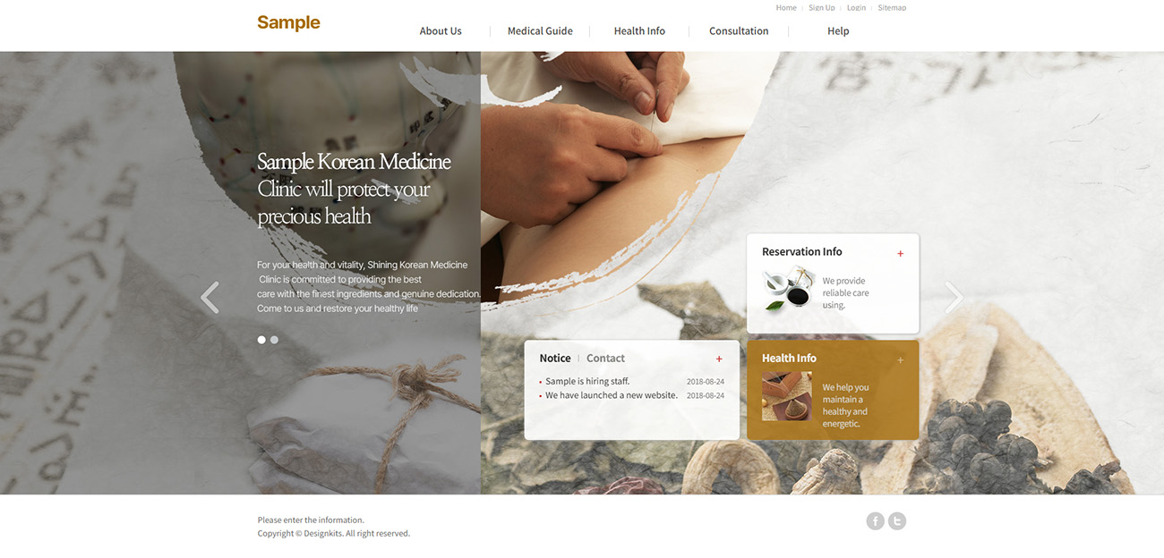 Korean Medicine & Oriental Clinic Website HTML Template