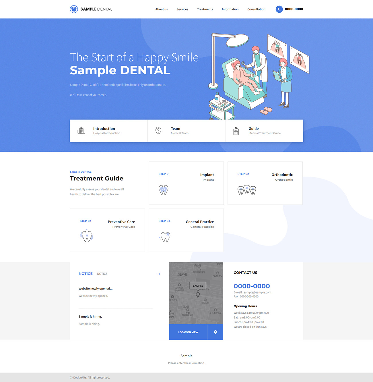Dental Clinic Medical HTML Website Template