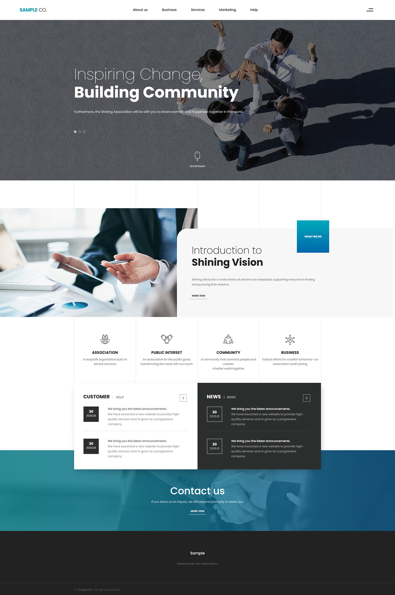 Association Organization HTML Website Template