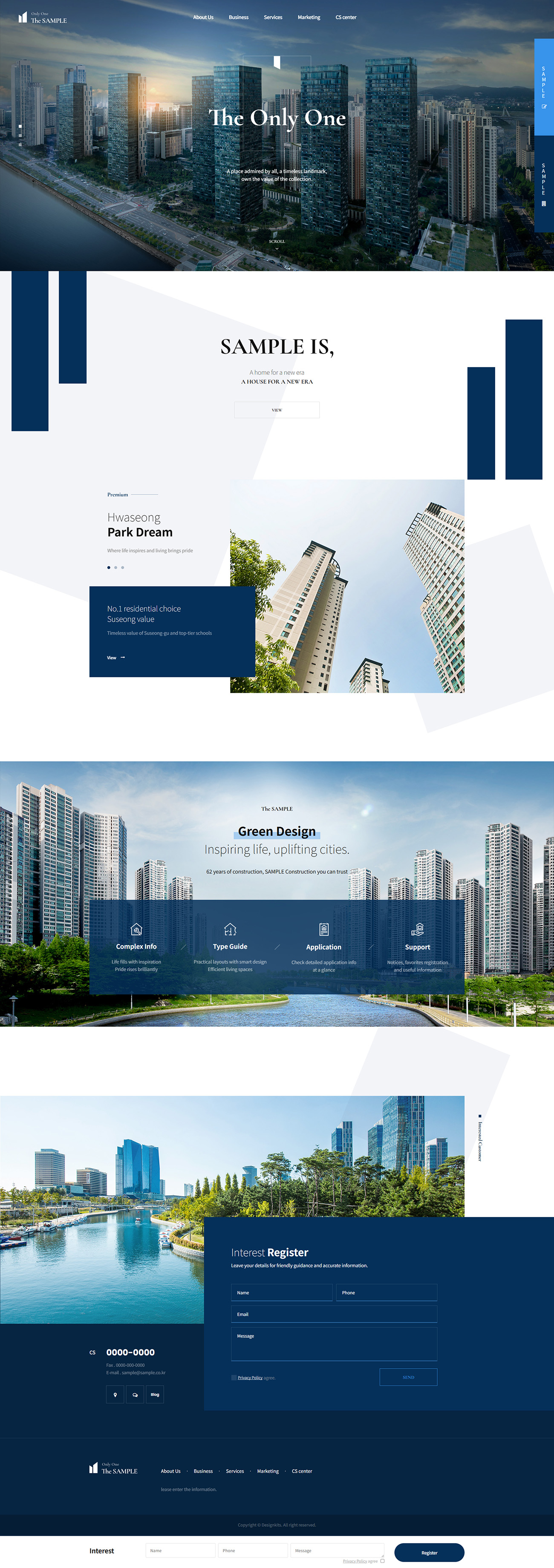 Real Estate & Apartment Landing HTML Template