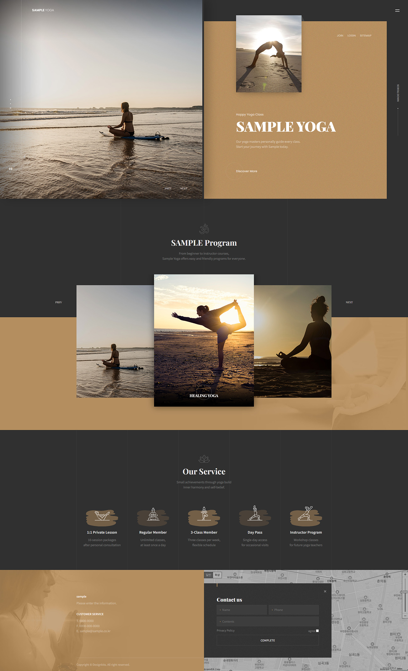 Yoga Studio & Wellness Class HTML Template