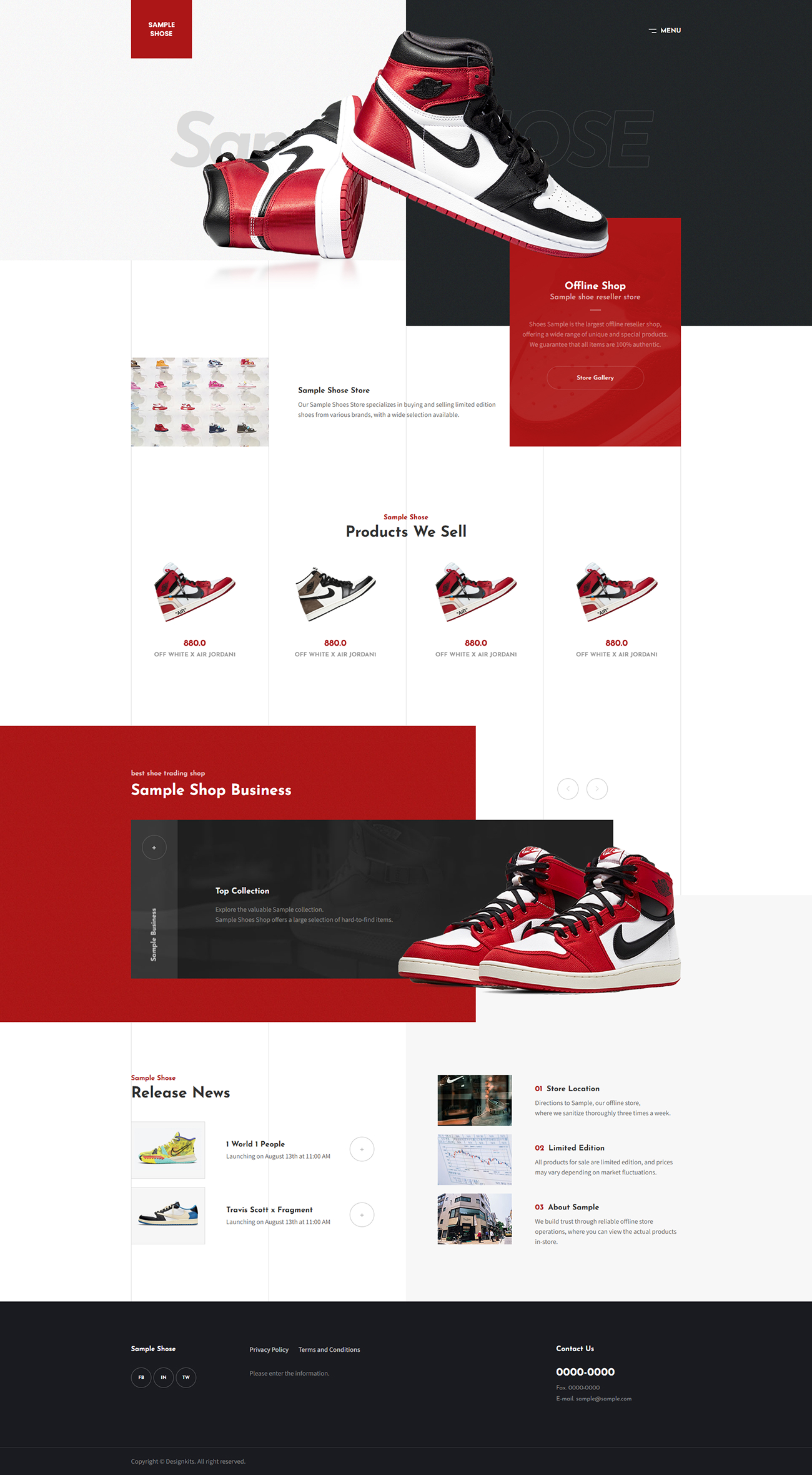 Sneakers & Fashion E-commerce HTML Template