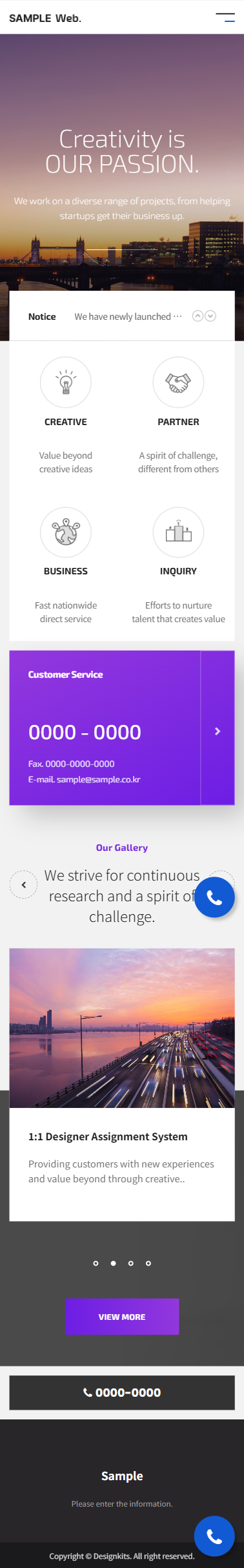 Creative Corporate Business Website HTML Template mobile product image