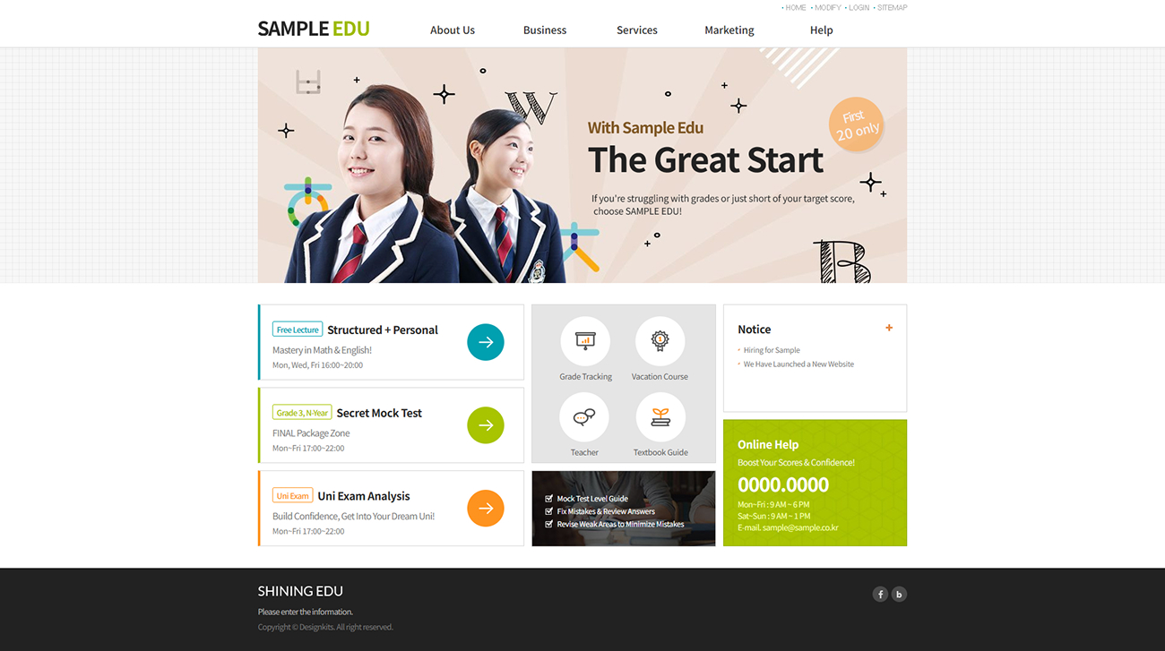 Modern Education & Academy Website HTML Template