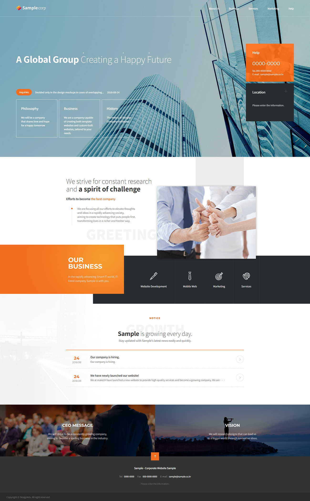 Corporate Business Company HTML Website Template