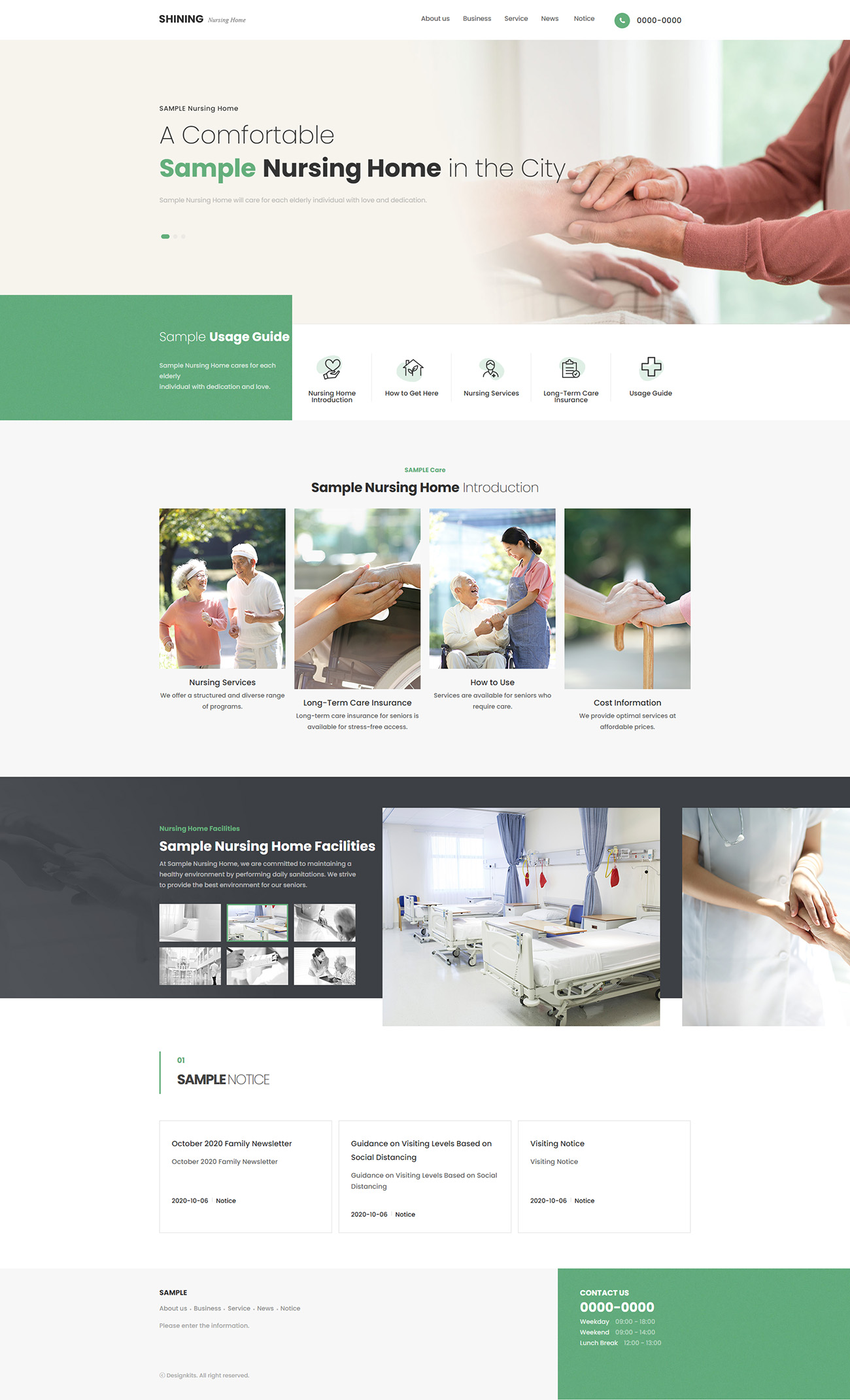 Nursing Home Website Template & Elderly Care HTML