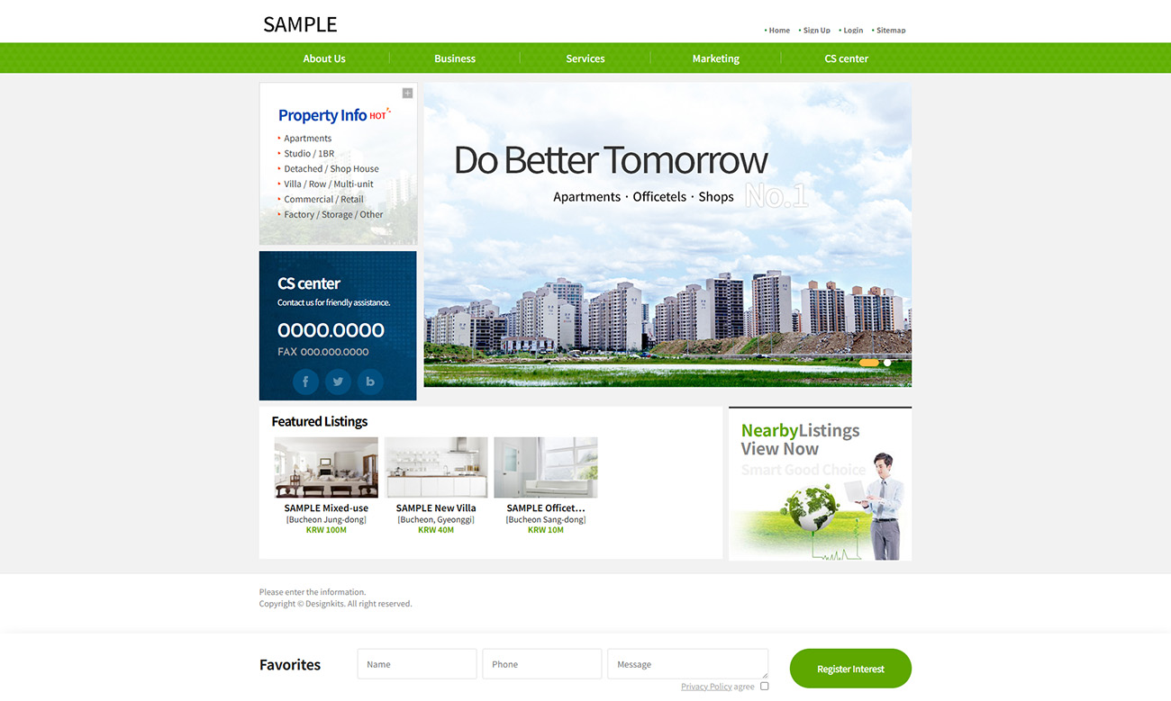 Real Estate Property Listing & Agency Website HTML Template