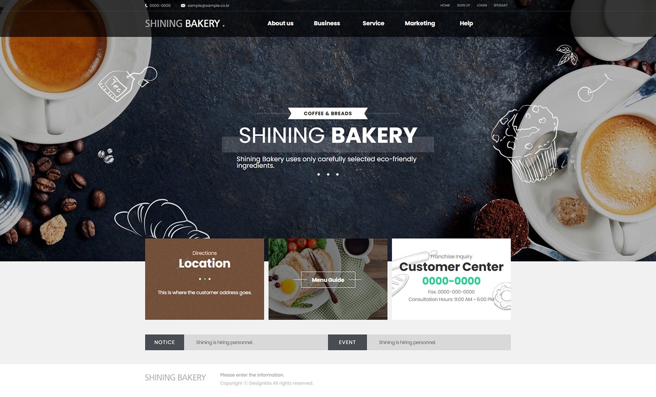 Bakery & Coffee Shop Website HTML Template