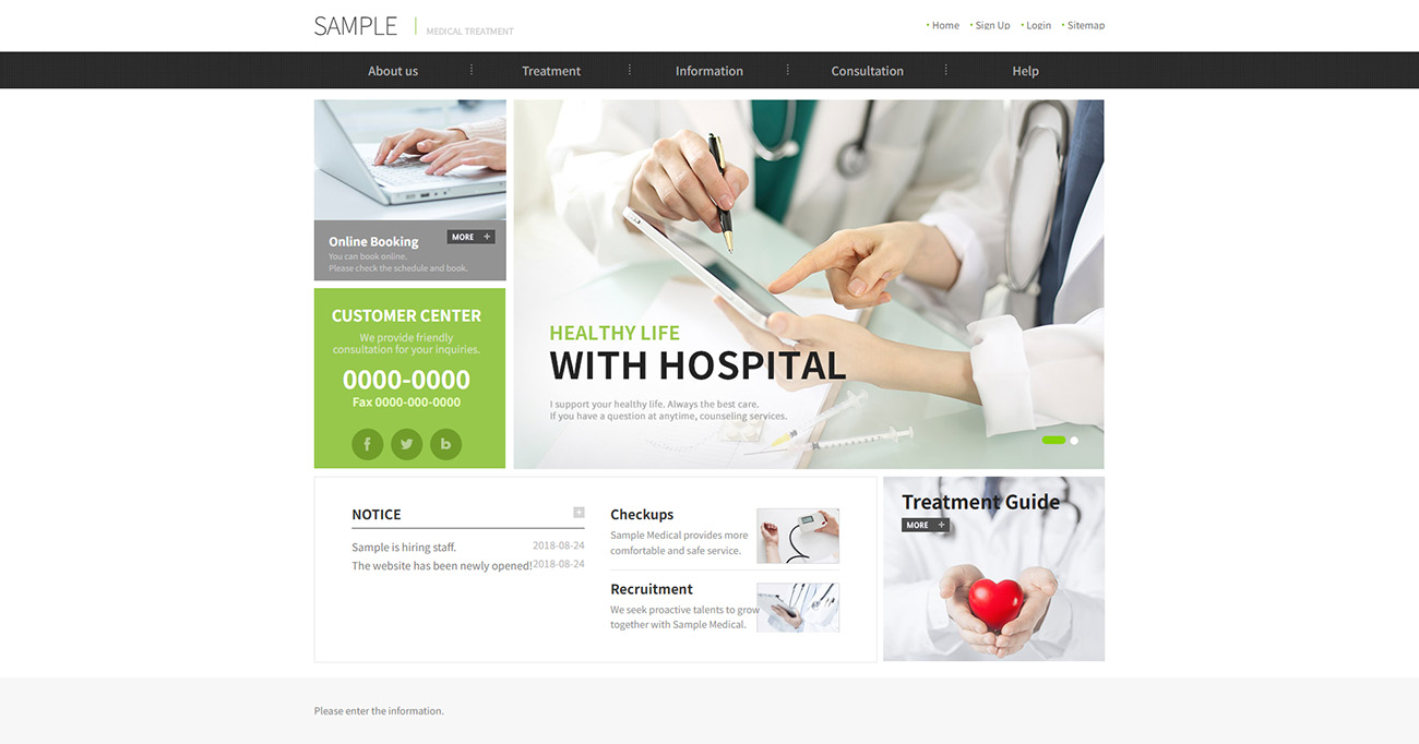 Hospital & Medical Treatment Website HTML Template