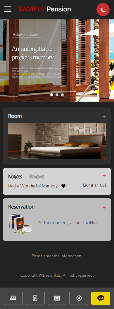 Luxury Accommodation & Resort Booking Website HTML Template mobile product image